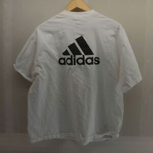 Vintage Adidas Treefoil Front Back Shirt Dick's Sports Mens Large White Shirt